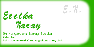etelka naray business card