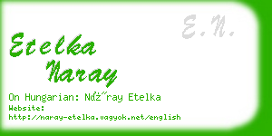 etelka naray business card